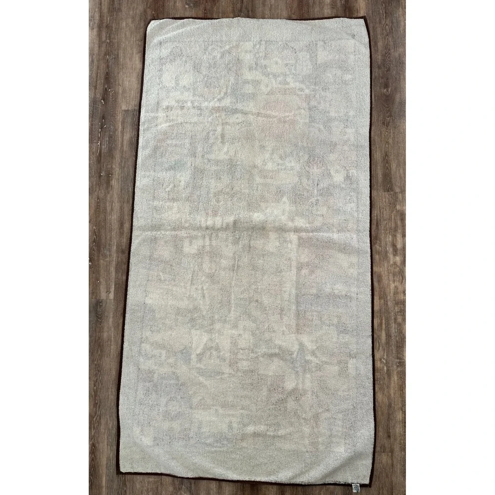 Vtg Hilasal Fernando Llort Cotton towel De La Palma Folk El Salvador BIG 34x65